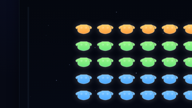 Space Invasion invader formation